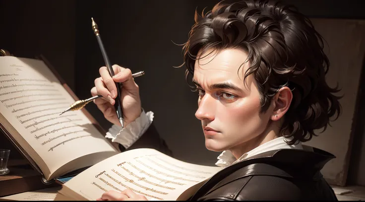 Pintura de Beethoven