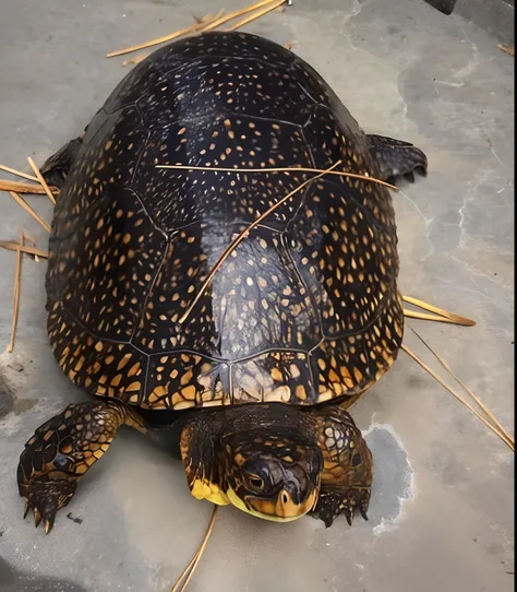 One was lying on the ground, 🦩🪐🐞👩🏻🦳, turtle, simulating, carapace, Turtle shell, Old age, Large tortoise shell, potbelly, A WORLD, spotted ultra realistic, turtle, Very handsome, perfeitamente detalhada, accurate and detailed