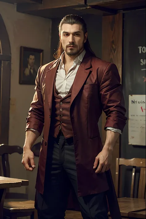 Great Dracula hyper realistic super detailed Dynamic pose muscular handsome