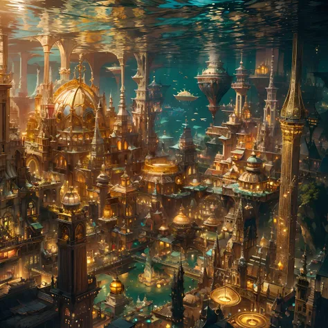 atlantean，City of Gold，Extremely gorgeous，Ultimate Series，An unimaginable city，Dream City，Sinking in water，A dreamy underwater world