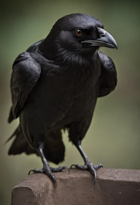 1 standing crow，（dark castle background，unholy，terroral，Sinister face），（wide angles，Ultra HD details，Masterpiece, hyper HD, Super detail, High details, Best quality, A high resolution, Award-Awarded, 8K），（电影灯光）