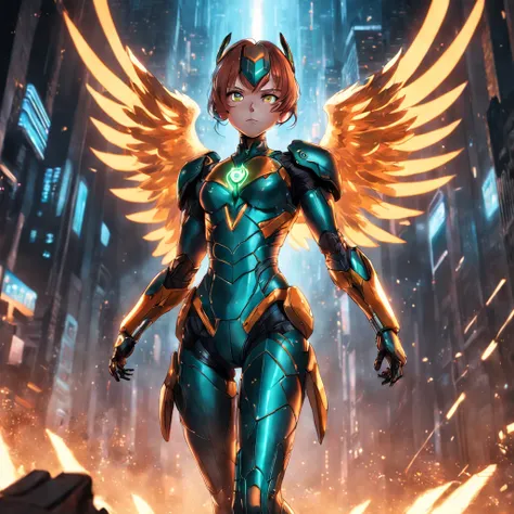 Realistic depiction of an advanced cybersuit, Hawkgirl от DC Comics