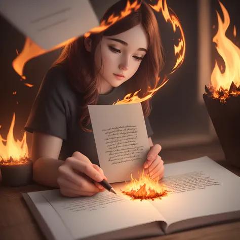 The word Eden writing in fire letter, no background, 8k, high resolution