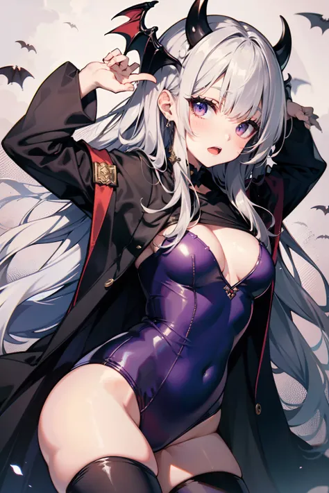 top-quality、Full limbs、complete fingers、Ranyo Eto、Slender beauty、knee high、School swim wear、long court、Longcloak、double tooth、Vampire Woman、succubus