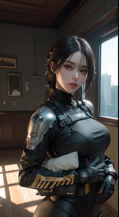 ((top-quality)), ((​masterpiece)), (detaileds:1.4), 3D, Beautiful Cyberpunk Woman Image,HDR(HighDynamicRange),Ray traching,NVIDIA RTX,Hyper-Resolution,Unreal 5,sub-surface Scattering,PBR Texturing,Postprocess,Anisotropy Filtering,depth of fields,Maximum cl...