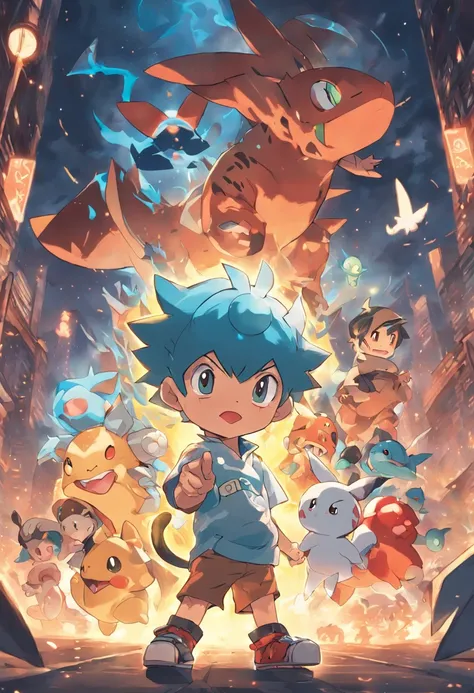 Menino com cabelo castanhos, olhos castanhos escuro, seis anos, protagonista, treinador Ash Ketchum, pessoa real, pikachu, anime pokemon, pokebola, logotipo de Pocket Monsters: Mezase Pokémon Master, bulbasaur, venusaur, charmander, squirtle, blastoise, bu...