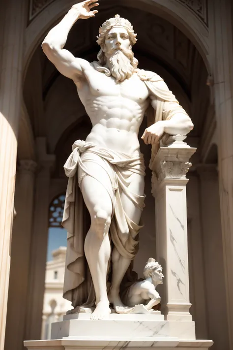 King David in marble statue