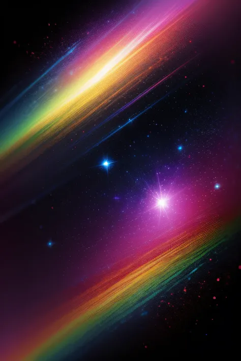 Colorful cosmic background, Kinematic lighting