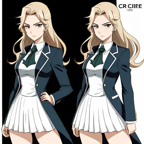 Crie um personagem feminino no estilo anime