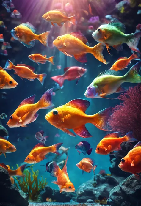 imagem de aquario com peixes