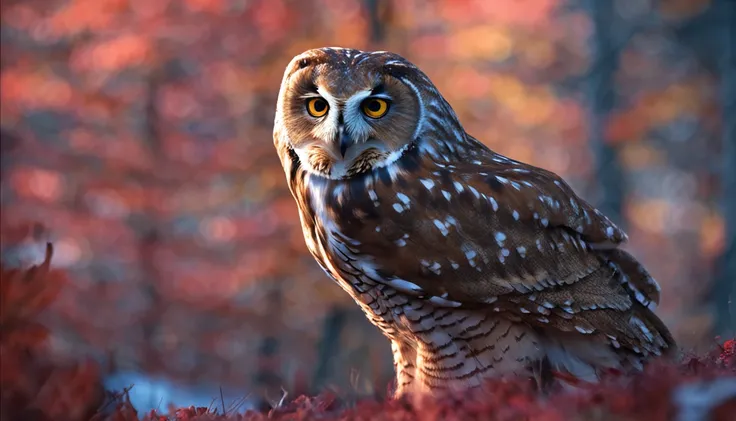 owl guides forest animals