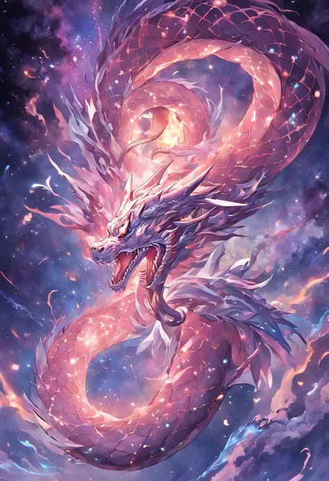 In a dimension where stars collide, the legendary serpent OroChi emerges as an embodiment of Celestial fury. Your body is a symphony of radiant colors, espelhando o nasCimento das estrelas. His eyes sparkle with Cosmic fire, and tendrils of energy revolve ...