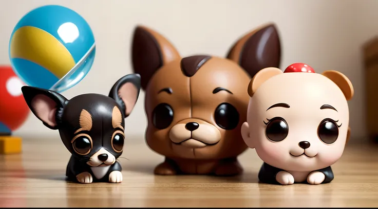 A chihuahua bubble head, like POP figurines