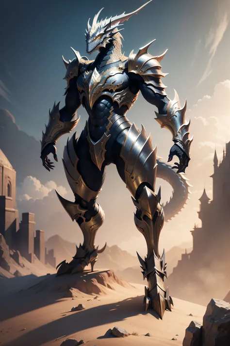 metallic dragon concept art fantasy