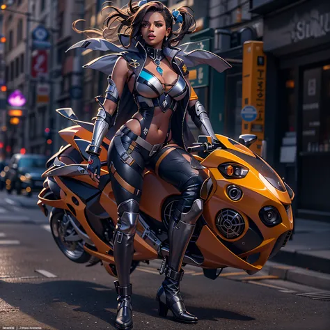 Masterpiece epic Urban bike_suit nickel mounted Motocycle_outfits optimal sunLight meticulously intricate luminescence volumetric lightning contrast ultra_highres pro-Photorealistic ultra_high_quality ultra_sharpness focus accurate max perfection reflex gr...