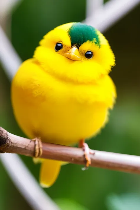 Yellow plumage