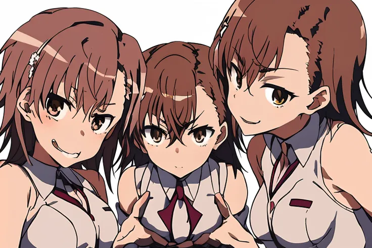 misaka_mikoto,lesbian,3girls,