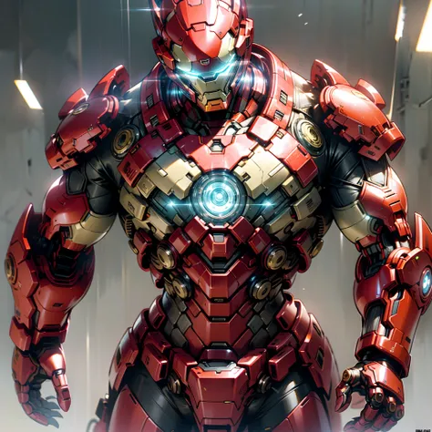 Iron Man DC Comics Cyber Punk Style (Masterpiece) (Best Quality) (Detailed) (8K) (HDR) (Wallpaper) (Cinematic Lighting) (Sharp Focus) (Intricate)