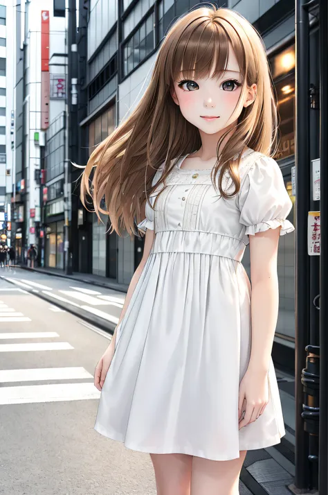 {best quality}, {{masterpiece}}, {highres}, {{{full body shot}}}, extremely detailed girl, teenager, australian, {{{pale skin}}}, {{{detailed face}}}, {anime}, sharp focus, {{{character{1 girl}}}}, solo, {{{white dress}}}, light smile, closed mouth, beauti...