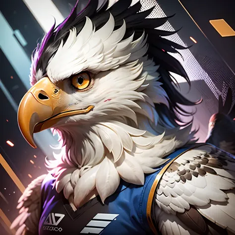 Abstract Esports Mascot Gaming eagle Bird Logo --auto --s2