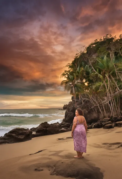 UMA MULHER LOIRA GORDA DEPOIS MAGRA DE UNS 30 ANOS DE IDADE DE 1, 55 DE ALTURA FELIZ NUMA PRAIA, CRIE IMAGENS DE QUALIDADE E REAIS FOTOS ANTES E O DEPOIS