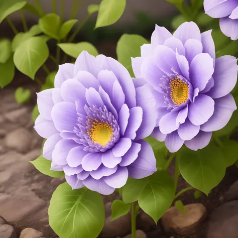 Beautiful purple and white colour flower