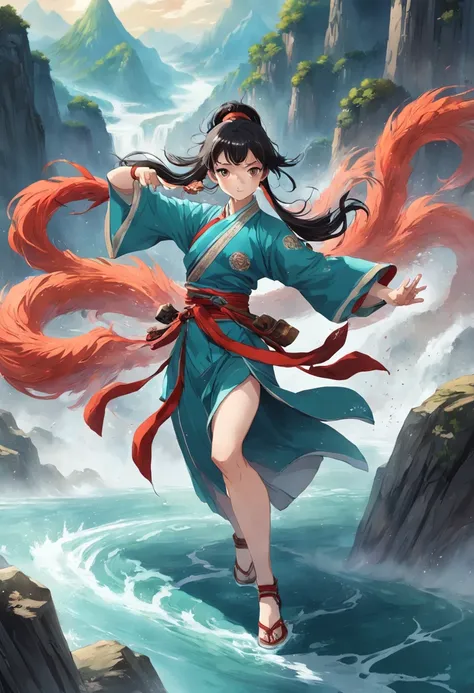 Xian Xia Xiuzhen World、The style of the rivers and lakes is crisscrossed、Adventures continue、Martial arts stunts、Gorgeous action、Xia Guang Wandao、surrounded by cloud、High mountains and flowing water、The sword qi is rampant、Red dust fairy、Green shirt