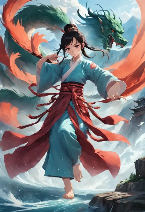 Xian Xia Xiuzhen World、The style of the rivers and lakes is crisscrossed、Adventures continue、Martial arts stunts、Gorgeous action、Xia Guang Wandao、surrounded by cloud、High mountains and flowing water、The sword qi is rampant、Red dust fairy、Green shirt