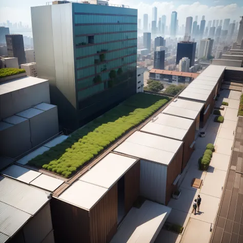 城市, On the rooftop, Urban farm, Urban living, Sustainability, tie