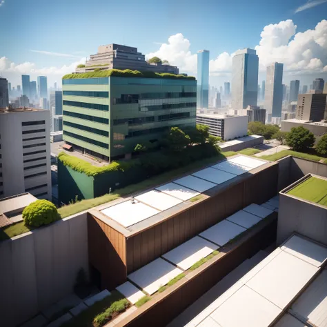 城市, On the rooftop, Urban farm, Urban living, Sustainability, tie