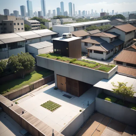 城市, On the rooftop, Urban farm, Urban living, Sustainability, tie