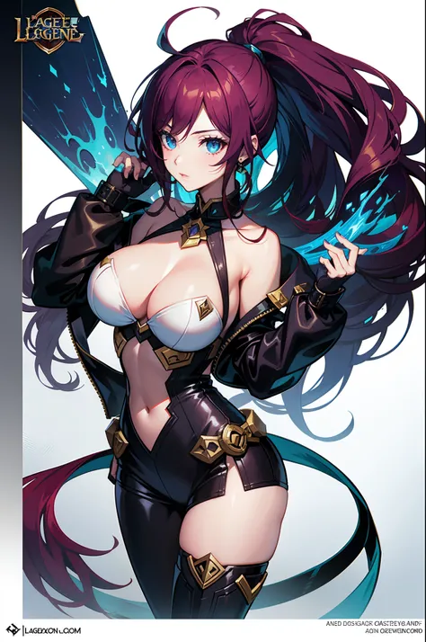 league of legend female character, hyper league of legend art style