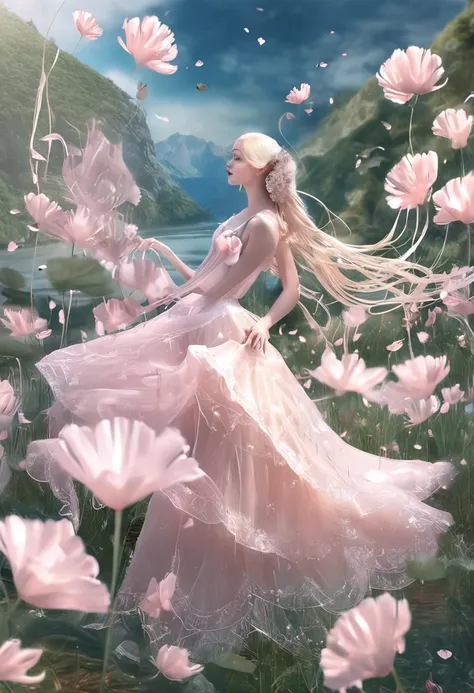 "Beautuful Women,elegant and charming,As graceful as a swan,Fairy air ethereal,Touch the right chord,Beautiful and moving，Stockings，Raised sexy，youthfulness，Pure".