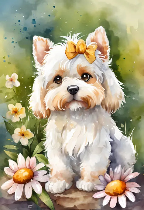 puppy,fofinho, Chibi, fundo simples, adorable animal, kawaii