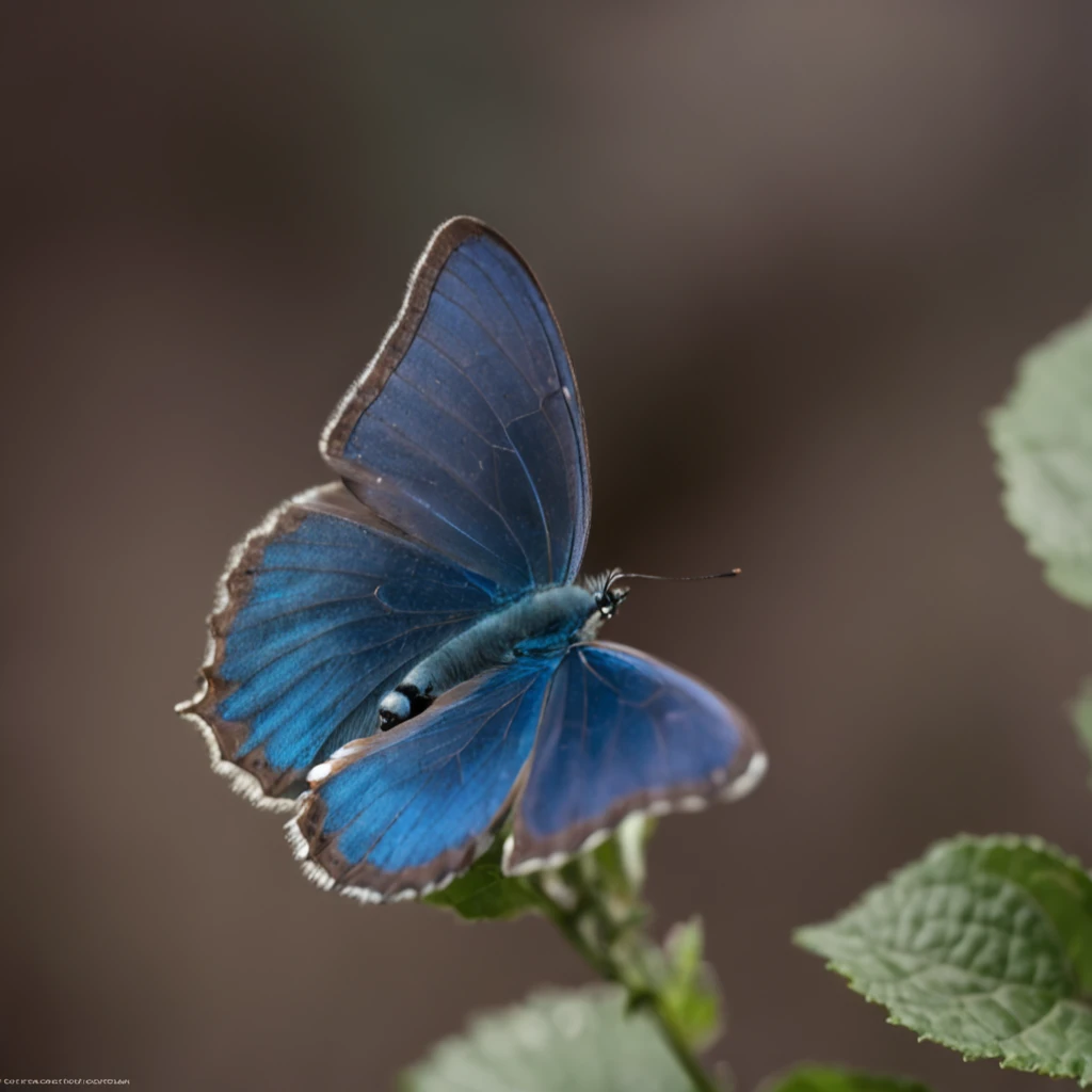 blue butterfly, symetrical, realistic, colorful, vibrant colors, saturated colours, blue, purple, symmetrical