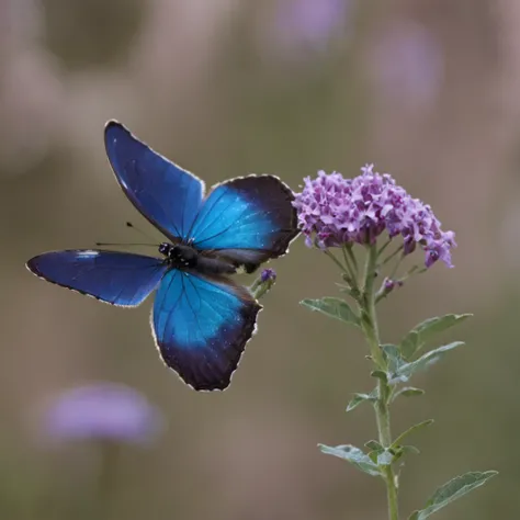 blue butterfly, symetrical, realistic, colorful, vibrant colors, saturated colours, blue, purple, symmetrical