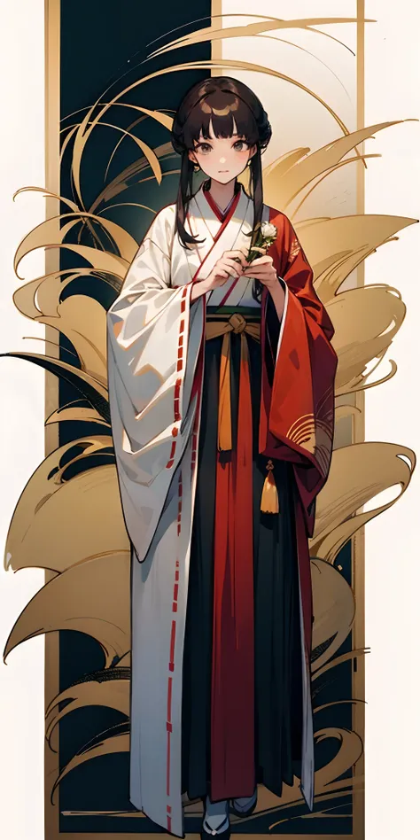 Two-dimensional neutral brunette national style Hanfu