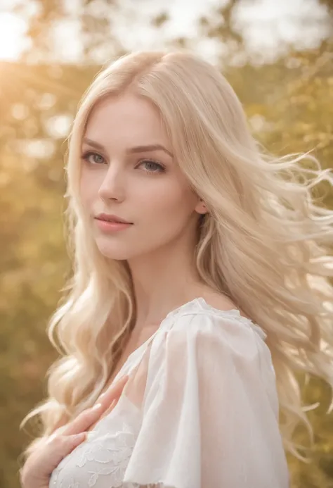 a close up of a woman with long blonde hair wearing a white top, beautiful blonde girl, beautiful blonde woman, blonde woman, blonde swedish woman, sexy girl with long blonde hair, blonde beautiful young woman, sleek blond hair, a gorgeous blonde, beautifu...