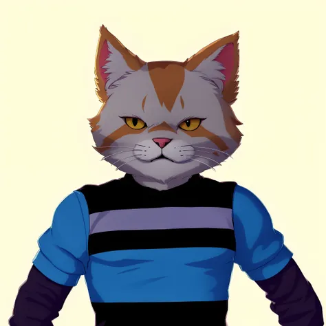 theres a cat thats wearing a shirt and gloves, Retrato de personagem peludo, Gatopomórfico Club, ninja do Clube do Gatomorfo, superhero with a cat head, anthropomorphic female cat, illustration of a cat, um Clube do Gato, sem linha, Clube do Gato, anthropo...