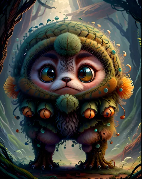 "Create a masterful masterpiece of cute creatures with ultra-detailed concept art inspired by . Utilize Stable Diffusions power to unleash your inner Cu73Cre4ture programmer and bring your imagination to life!"