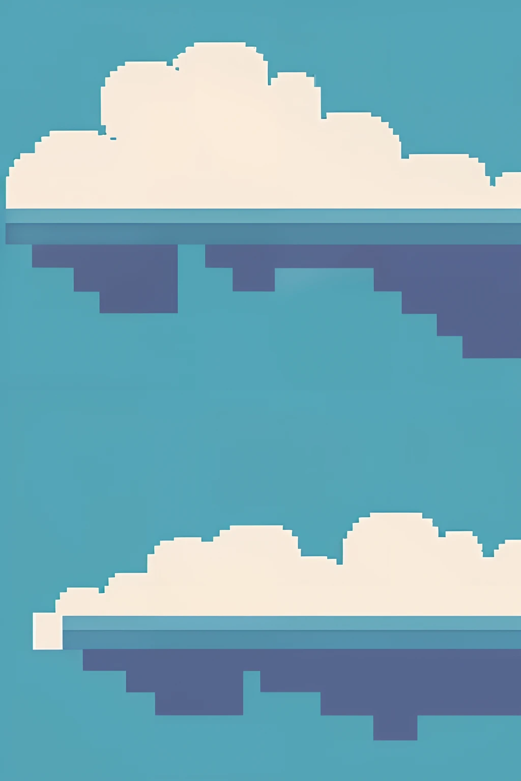 Long cloud pixel art horizontally