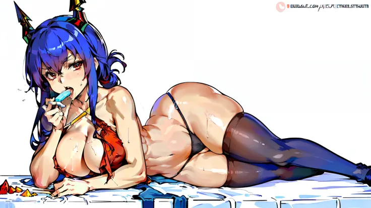 Anime girl lying on table, Beautiful anime girl kneeling with open legs, Biomechanical OPPAI, Sexy pudica pose gesture, seductive anime girls, with index finger, the anime girl is crouching, an oppai cyberpunk, hajime yatate, rogue anime girl ayanami rei, ...