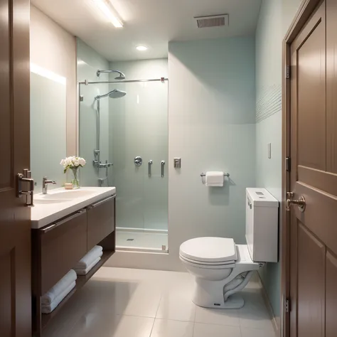 Bathroom space planning、Handwashing area、Shower area、Toilet area Practical and beautiful quality details