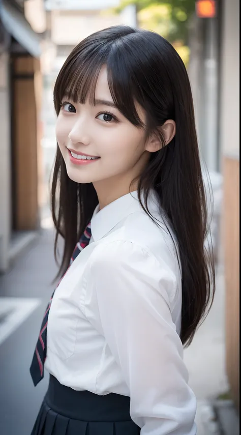 masutepiece, photorealistic, detail, beautiful black hair、swept bangs、glamorous,super beauty、appeal、looking happy smile、well-sty...