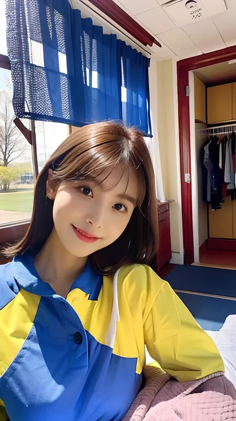 k hd，one-girl，college aged，Wear JK，Dry the quilt，Drying clothes，Clean up in the classroom，Clean the dormitory，wide angles，First perspective