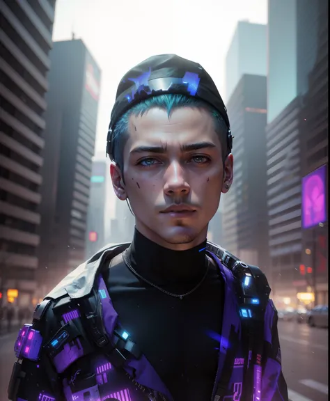 Wearing Cyberpunk boy hd realistic ultra