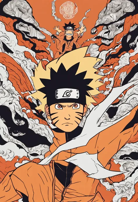 "Create a breathtaking movie poster inspired by Masashi Kishimotos Naruto, showcasing the legendary Naruto Uzumaki in all his glory."