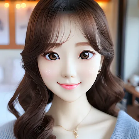 1.2, A cute beauty with a perfect figure: 1.4, Slim big breasts, ((Brown hair black)) , (nakeness，Highly detailed face，Happy expression，standing on your feet：1.2），（（Cosy cottage，onbed：1.3. Produced with a major focus on women）），Highly detailed facial and s...