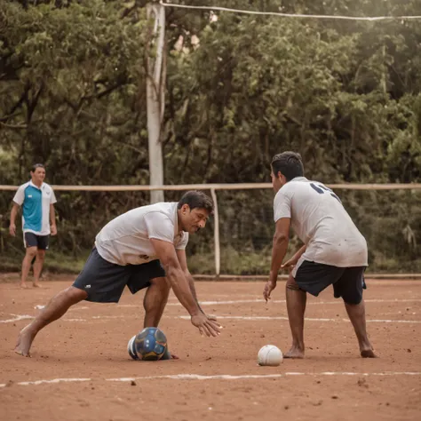 Polka Talk dos Maias:

Gere uma imagem que retrate um campo de jogo onde os Maias jogavam o "polka talk", with players using their hips and knees to pass the ball through a ring.
Create a visual representation of the moment when the captain of the losing t...