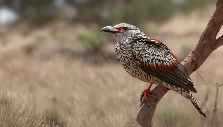 Pajaro de raza herrerito africano que este en unas ramas de un arbol blanco sea el protagonista principal Renderizado realista natural, fotorrealista altamente detallado, render fotorrealista, Arte conceptual fotorrealista, Render hiper real, Renderizado 3...